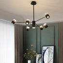 LED Spotlight Chandeliers Modern Rotatable Hanging Lamp for Cafe Restaurant by Ljojo