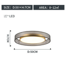 LED Ceiling Light All Copper Modern Living Room Nordic Round Bedroom Decor Ljojo