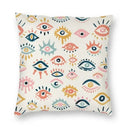 Evil Eye Black Art Cushion Cover Mystery Spirit Pillowcase by Ljojo