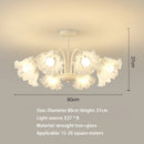 Ljojo French Pendant Light: Nordic Flower Led Lighting Fixture for Home Decoration