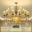 Ljojo Luxury Crystal Chandelier Lamp for Living Room Bedroom Decor Atmosphere Lighting