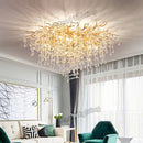Gold Crystal LED Tree Branch Ceiling Light Cluster Living Room Bedroom Fixture by Ljojo
