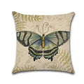 Butterfly Pattern Pillow Case Animal Decorative Linen Cushion Cover for Ljojo Home Decoration