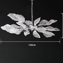 French Flower Light Luxury Living Room Platinum Crystal Chandelier by Ljojo - New Beautiful Leaf Chandelier
