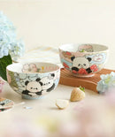 Ljojo 5-Inch Ceramic Panda Rice Bowl - Microwave Safe, High Aesthetic Value