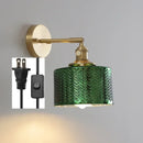 Green Glass Modern Wall Lamp Sconce with LED Light - Ljojo