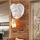 Ljojo Resin Gorilla Wall Lamp: Retro Animal LED Bedroom Bedside Decor Lighting