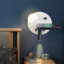 Ljojo LED Reading Wall Light with USB Charging, Wireless Sconce & Phone Switch.