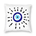 Evil Eye Black Art Cushion Cover Mystery Spirit Pillowcase by Ljojo