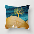 Golden Tree Forest Pillow Case by Ljojo: Car/Home Sofa Bed Decor, 45x45cm Decorative Cushion Cover