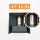 Ljojo LED Wall Lamp: Modern Waterproof Aluminum Outdoor Indoor Light, G9 Bulb.