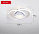 Modern LED 2-Ring Ceiling Light - Interior Decor Lighting for Aisle, Balcony, Office by Ljojo