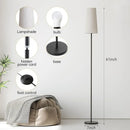 LED Floor Lamp Modern Gold Metal Night Light for Bedroom Living Room Office Home by Ljojo