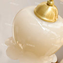Chandelier Cream Resin Flower Bud LED Lamp - American Retro Rustic Copper - Ljojo