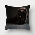 Cute Cat Print Cushion Cover for Sofa Decor by Ljojo