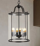 Industrial Birdcage Chandelier Pendant Light Copper Glass for Hotel Lobby Restaurant - Ljojo